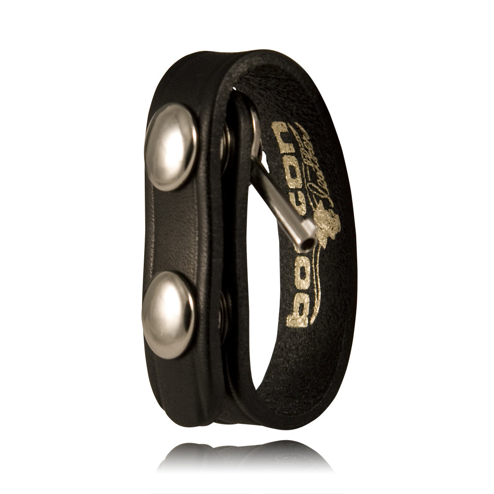 Leather Belt Keeper, 3/4" w/ Hidden Cuff Key - Weave - 5456K-B-W