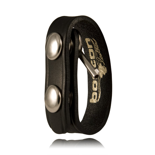 Leather Belt Keeper, 3/4" w/ Hidden Cuff Key - Weave - 5456K-B-W