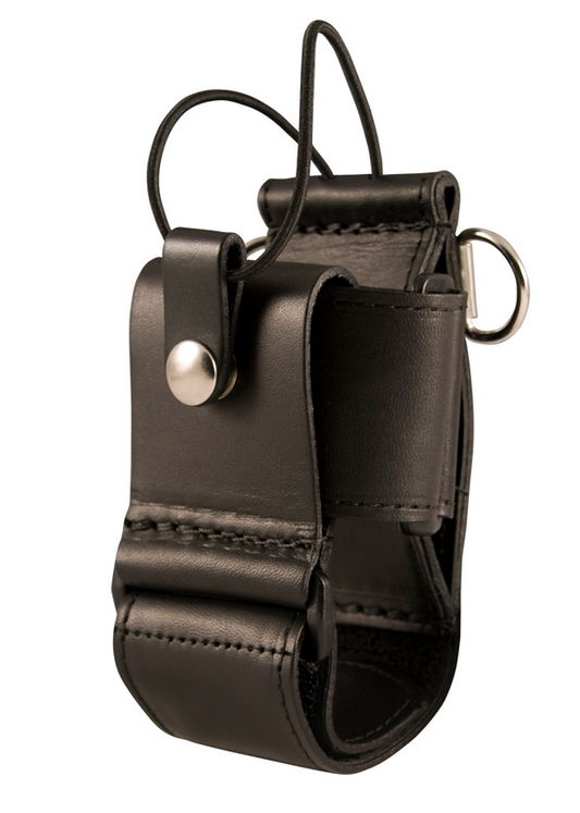 Boston Leather Multi-Adjustable Firefighter's Radio Holder (Black) - 5610RC
