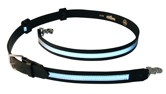 Firefighter's X-Large Radio Strap w/ Reflective Strip (Brown) - 6543RXL-BR