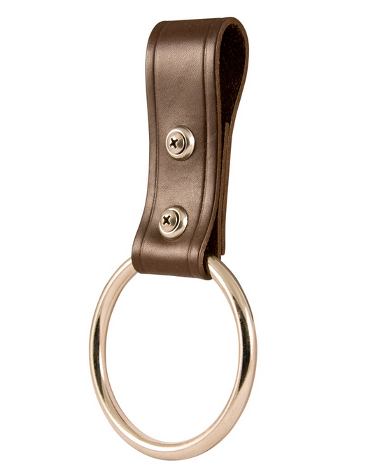 Equipment Ring Attachment (3" Ring) for Firefighter Truckman's Belt (Brown) - 6546-BR