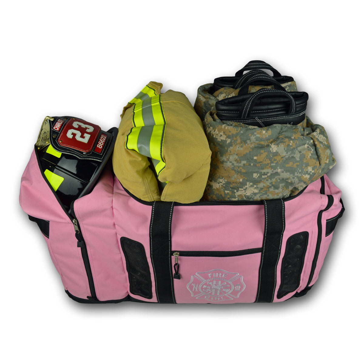 Lightning X Quad-Vent Turnout Gear Bag w/ Helmet Compartment & Mesh Vents - LXFB45M
