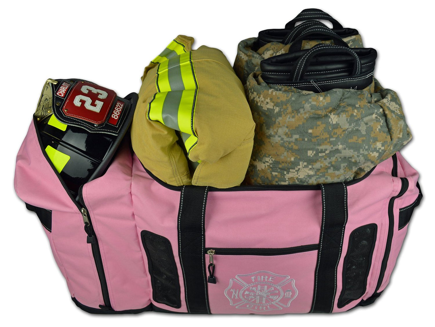 Lightning X Quad-Vent Turnout Gear Bag w/ Helmet Compartment & Mesh Vents - LXFB45M