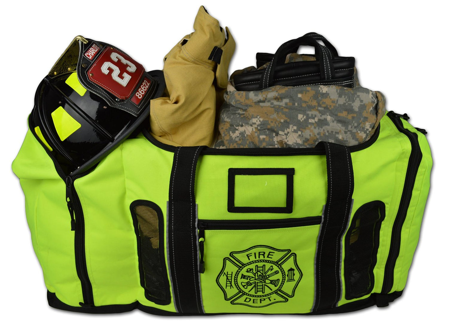 Lightning X Quad-Vent Turnout Gear Bag w/ Helmet Compartment & Mesh Vents - LXFB45M