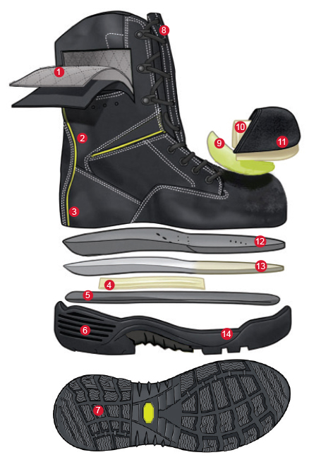 Globe Men's Technical 10" Boot - 2201020