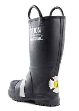 LION Thorogood HellFire Men's Felt Insulated 14" Pull-On Rubber Structural Boot 807-6003