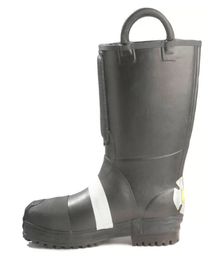 LION Thorogood HellFire Men's Felt Insulated 14" Pull-On Rubber Structural Boot 807-6003