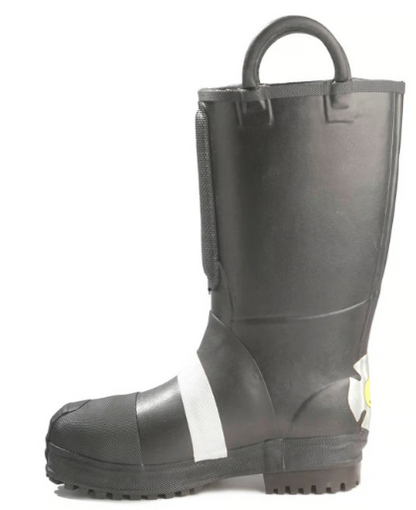 LION Thorogood HellFire Men's Felt Insulated 14" Pull-On Rubber Structural Boot 807-6003