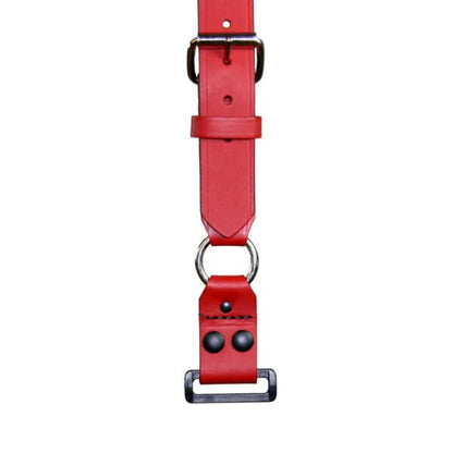 Boston Leather 9177ABS Firefighter Suspenders – Loop Attachment with ABS Ring