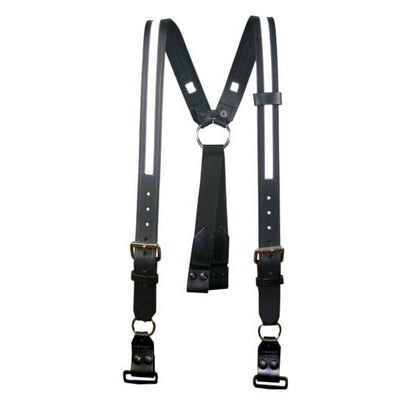 Boston Leather 9177ABS Firefighter Suspenders – Loop Attachment with ABS Ring