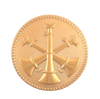 3 Crossed Bugles Ornament - F8/F19