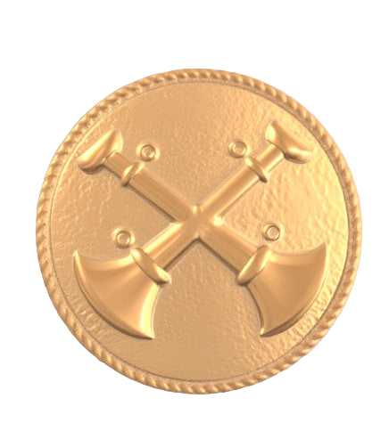 2 Crossed Bugles Ornament - F9/F20