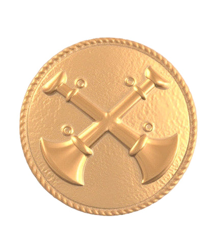 2 Crossed Bugles Ornament - F9/F20