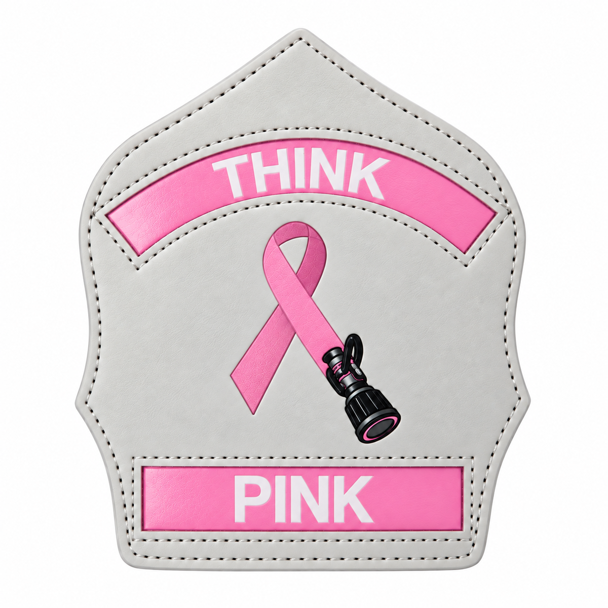 Think Pink Breast Cancer Awareness Leather Helmet Shield