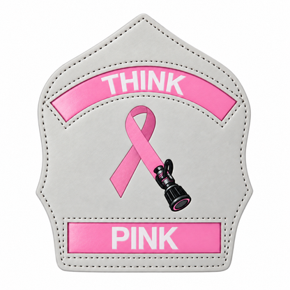 Think Pink Breast Cancer Awareness Leather Helmet Shield