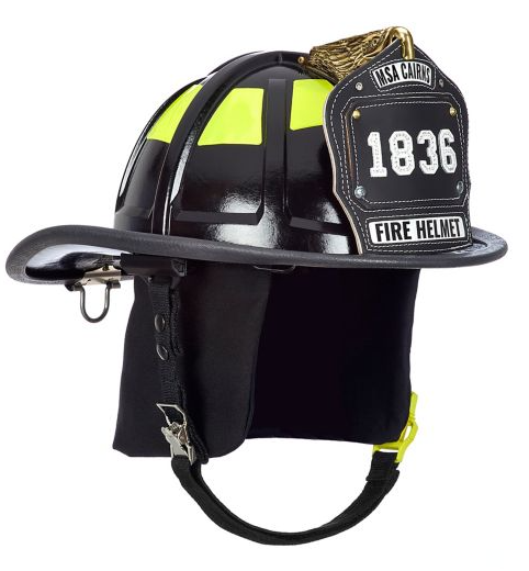 Conway Shield Example Cairns 1836 Gloss Traditional Fire Helmet - Standard or Deluxe Configu ...