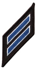 Hero's Pride Hashmark - N.Y. - Royal/White on Black - 2