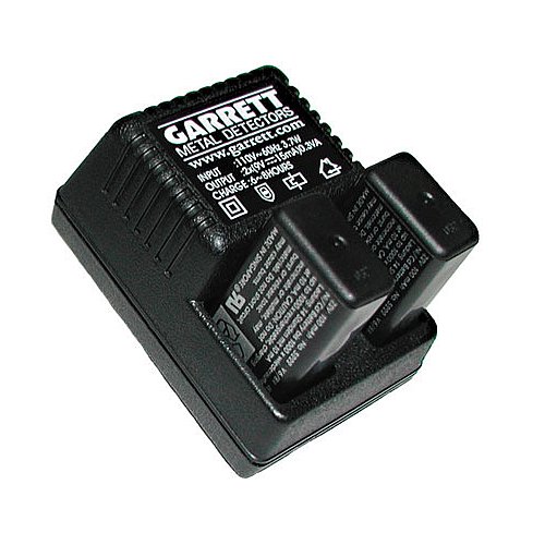Garrett Accessory Recharge Kit Battery and 220 Volt Charger - 1612100