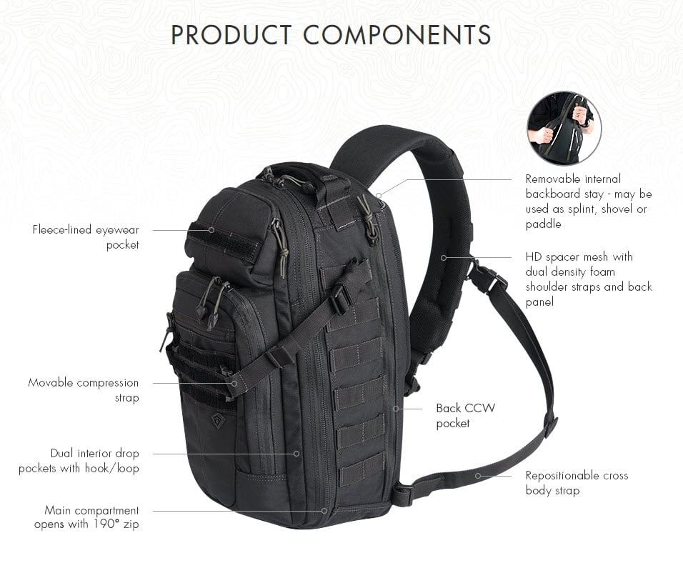 First Tactical Crosshatch Sling Pack - 180011