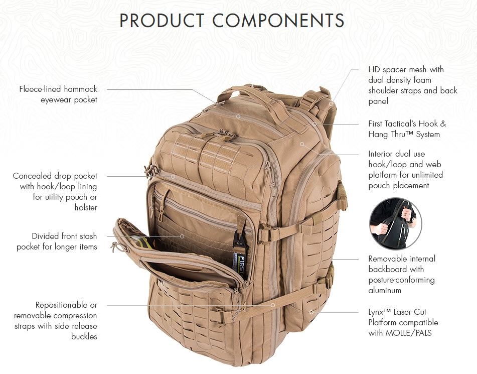 First Tactical Tactix 3-Day Backpack - 180035