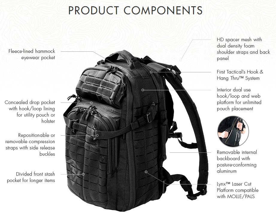 First Tactical Tactix Half-Day Backpack - 180036
