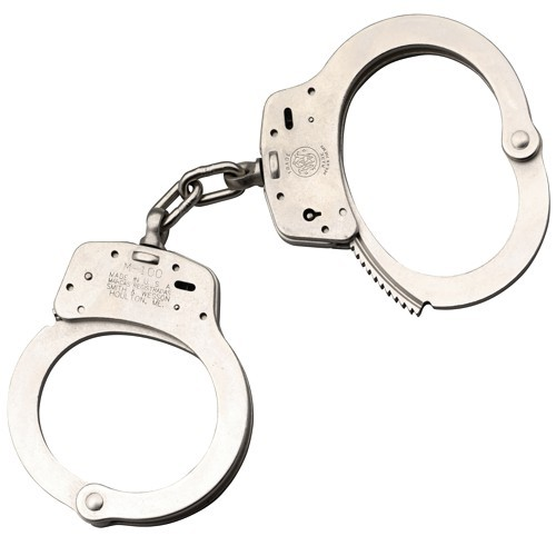 Smith & Wesson Chain Handcuff (Nickel Finish) - 350103