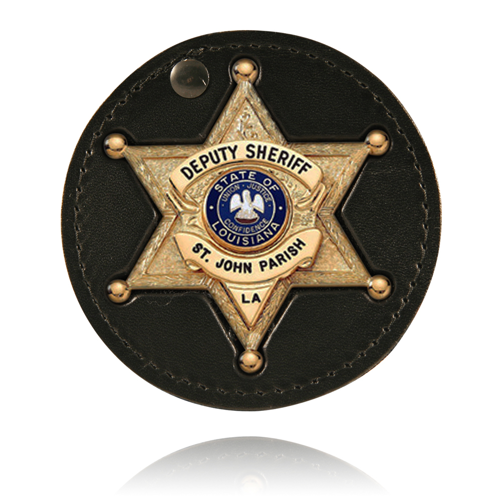 Circle Clip-On Badge Holder - 600-B-P