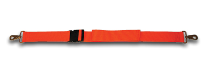 Plastic Side Release Buckle/Swivel Clip Five Foot Strap - Orange - 911-76712OR