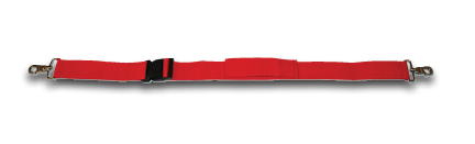 Plastic Side Release Buckle/Swivel Clip Seven Foot Strap - Red - 911-78715RD