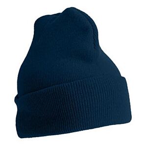 Flexfit 12" Cuffed Knit Beanie Hat (Navy) - 1501KC-N