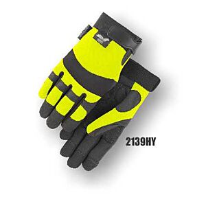 Majestic Armorskin Synthetic Leather Double Palm Mechanics Glove (One Dozen)- 2139HY