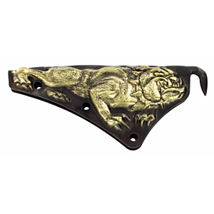 Liberty Artworks Brass 3D Carved Bulldog with Fasteners - 084A