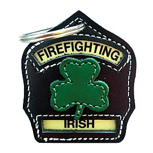 Firefighting Irish Mini Shield Key Chain - MINI-IRISH