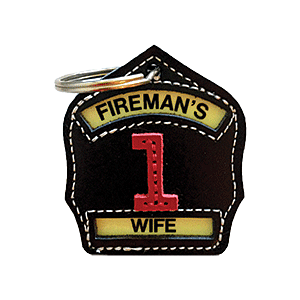 Fireman's Wife Mini Shield Key Chain - MINI-WIFE