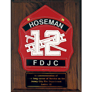Custom 7" x 9" Shield Plaque - PLAQUE 7x9
