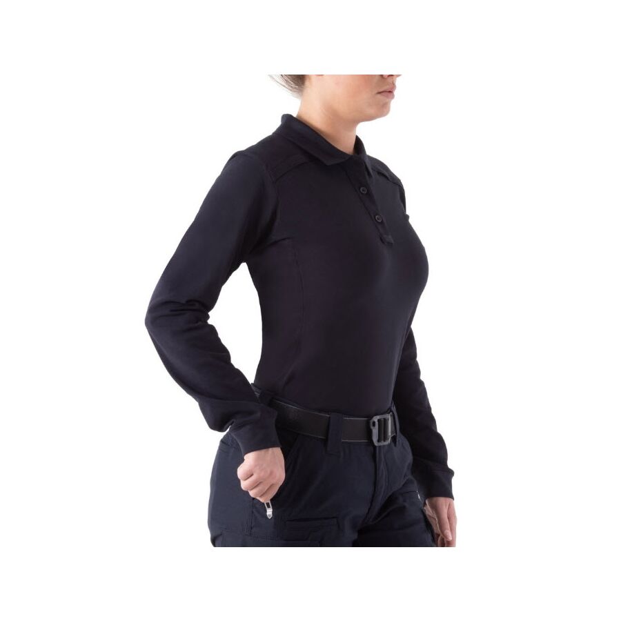 First Tactical Women's Performance Long Sleeve Polo w/ Pen Pocket - 121503 First Tactical 2
