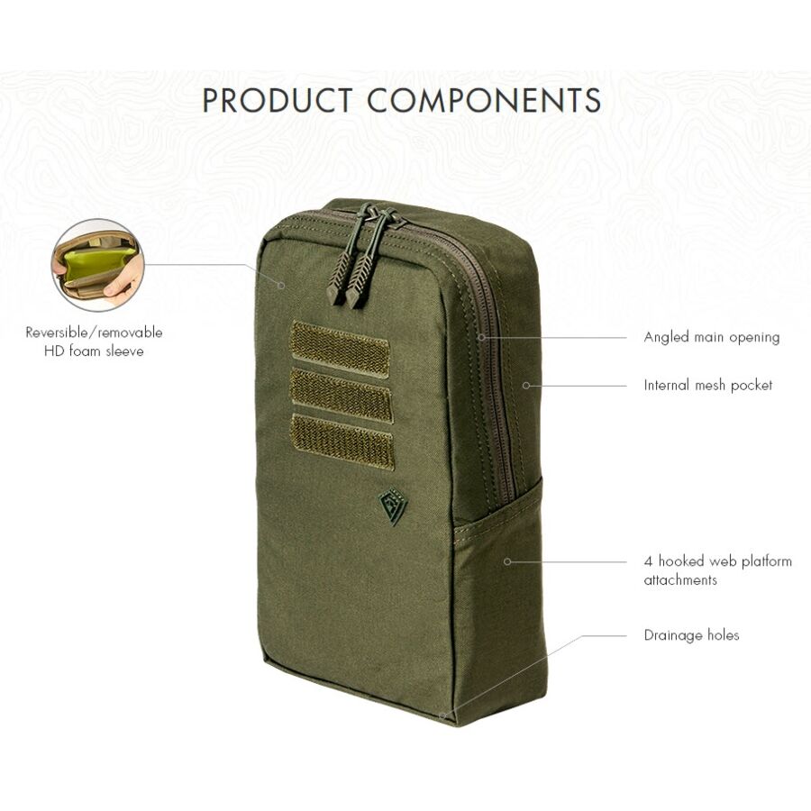 First Tactical Tactix Series 6 x 6 Utility Pouch - 180015 First Tactical 2