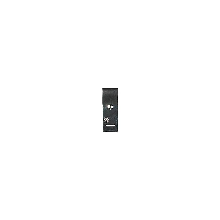 Epaulet Shoulder Mic Holder w/ Snap, Slot and Hook and Loop - Weave - 5467-B-W Boston Leather 2