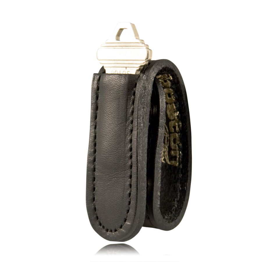 Single Keeper w/ Key Slot - Weave - 5499-B-W Boston Leather 2
