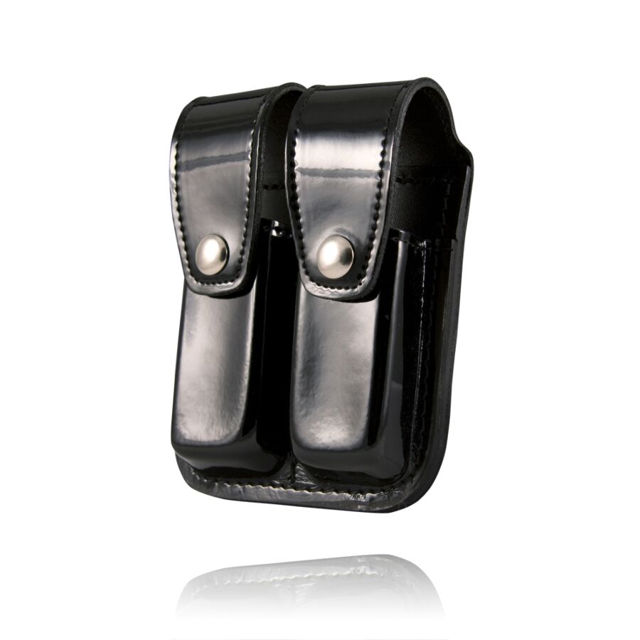 Double Mag Pouch (45 Cal) - 5602-B-W Boston Leather 2
