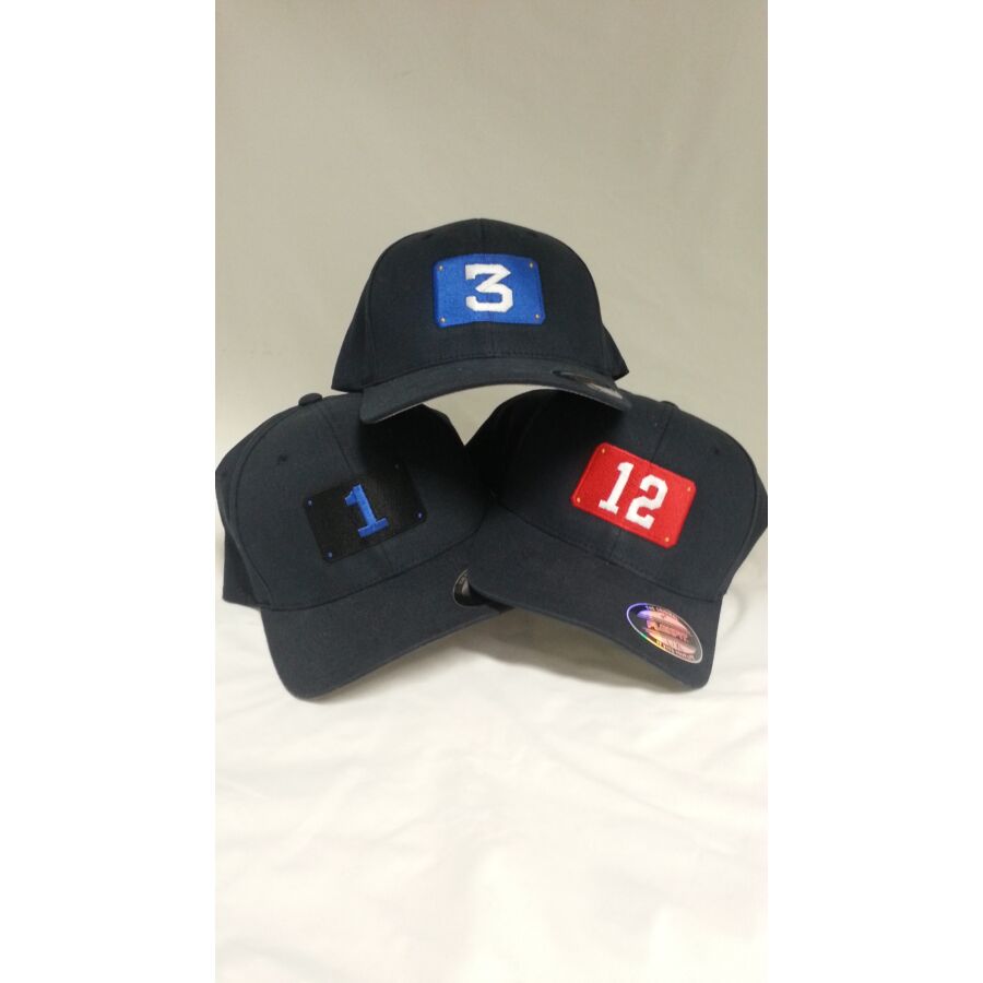 FlexFit Navy Brushed Twill Hat, Size S/M - 6 3/4