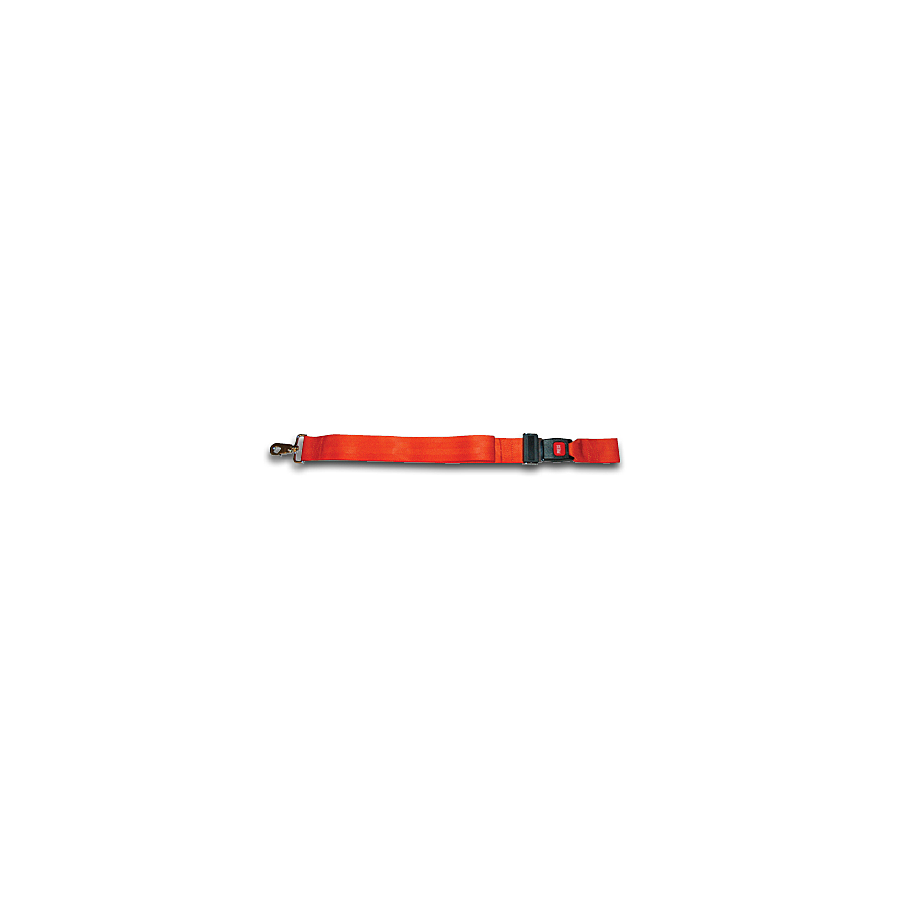 Seat Belt Buckle/Metal Swivel Clips Five Foot Strap - Orange - 911-76714OR FieldTex Medical 2
