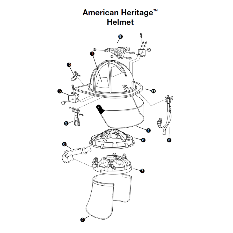 Chinstrap Hardware for Converting Faceshield Helmet to Goggles Helmet - LFH1032 2