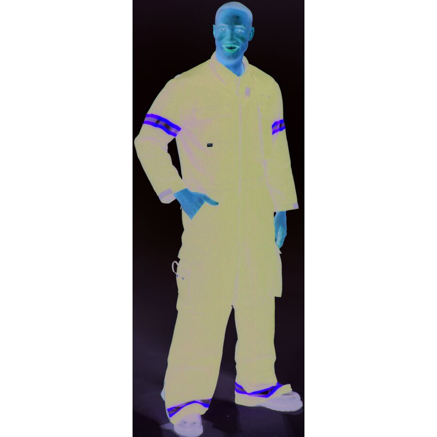 Topps 9.0 oz. Red Indura Ultra Soft Extrication Suit - CO12-3845 Topps Safety Apparel, Inc. 1