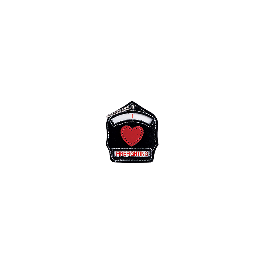 I Love Firefighting Mini Shield Key Chain - MINI-HEART Conway Shield 1