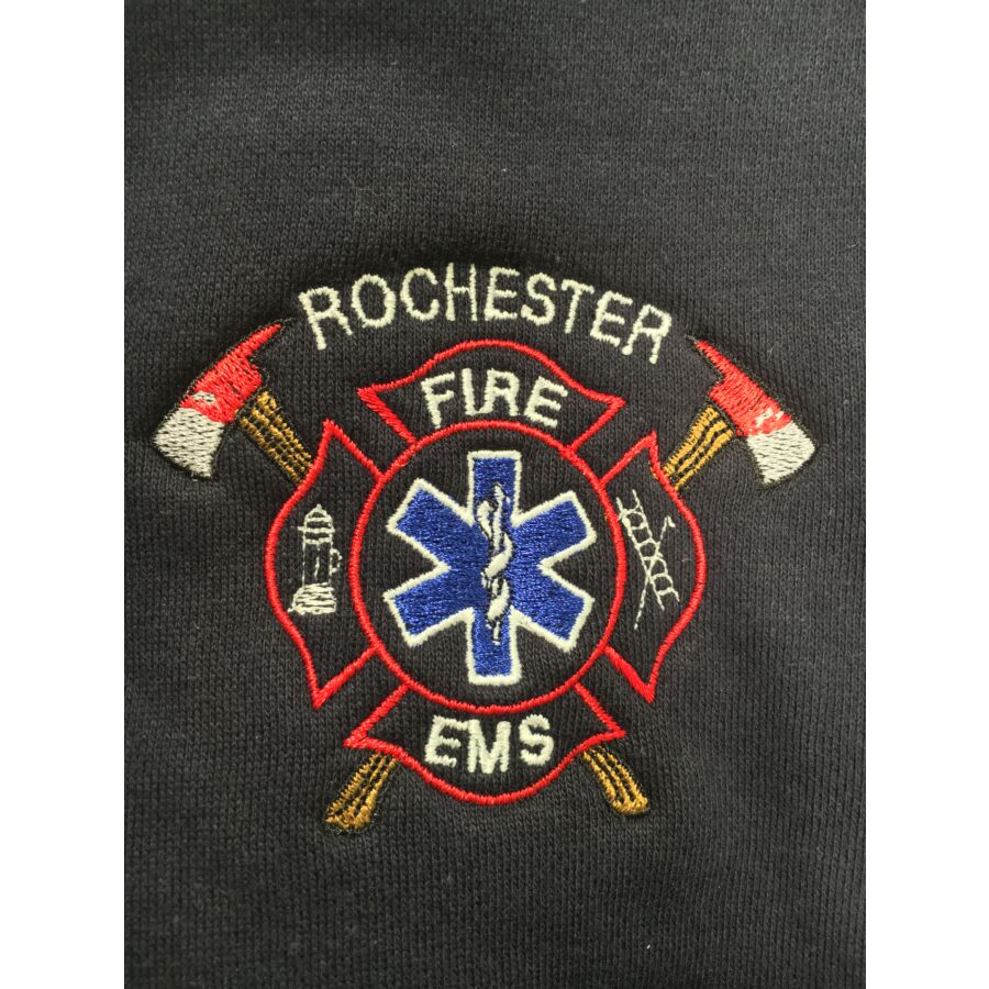 Rochester FD Embroidery Package - Logo (Left Chest), Name/Rank (Right Chest) Conway Shield 1