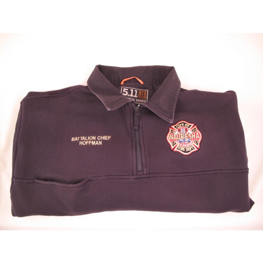 Waukesha Embellishment Package for Job Shirts - WFD Logo (Left Chest), Rank/Name (Right Chest), FIRE (Back (Optional) Conway Shield 1