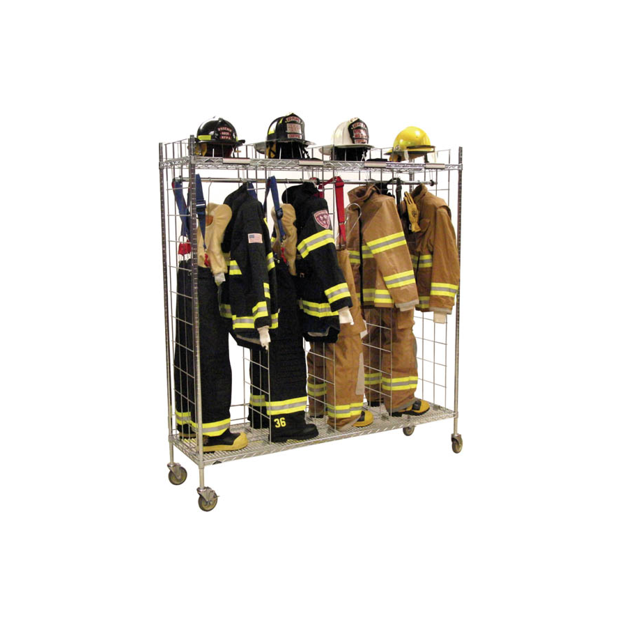 Mobile Single Sided Ready Rack (3, 4, 5, or 6 Compartments) - MSS 1