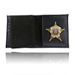 Book Style Badge Wallet with 3 Credit Card Slots - 175-S Boston Leather 2
