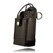 Full Leather Case Firefighter's Radio Holder w/ D-Rings & Elastic Strap (Brown) - 5481RC-E-BR Boston Leather 2